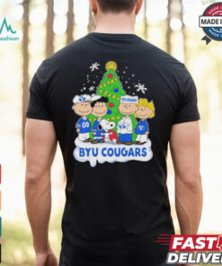 Peanuts Characters X Byu Cougars Christmas Shirt