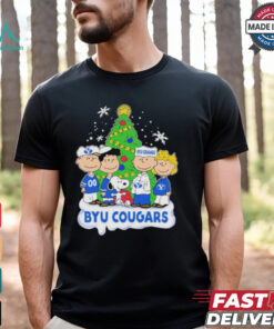 Peanuts Characters X Byu Cougars Christmas Shirt