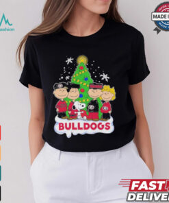 Peanuts Characters X Georgia Bulldogs Christmas Shirt