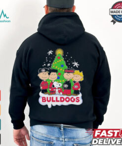 Peanuts Characters X Georgia Bulldogs Christmas Shirt