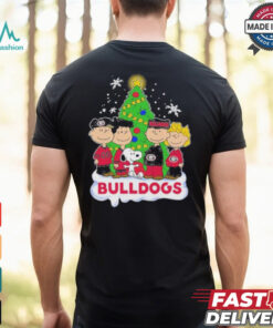 Peanuts Characters X Georgia Bulldogs Christmas Shirt