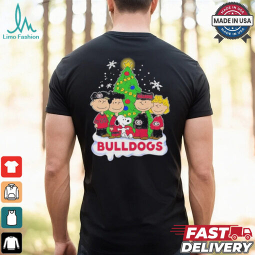 Peanuts Characters X Georgia Bulldogs Christmas Shirt