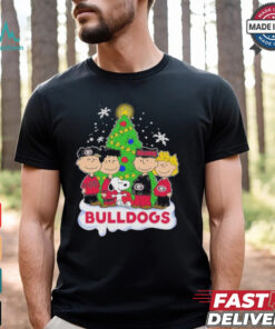 Peanuts Characters X Georgia Bulldogs Christmas Shirt