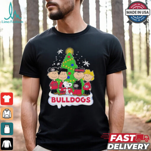 Peanuts Characters X Georgia Bulldogs Christmas Shirt