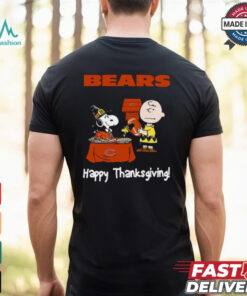 Peanuts Chicago Bears Football Happy Thanksgiving T Shirt