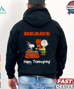 Peanuts Chicago Bears Football Happy Thanksgiving T Shirt