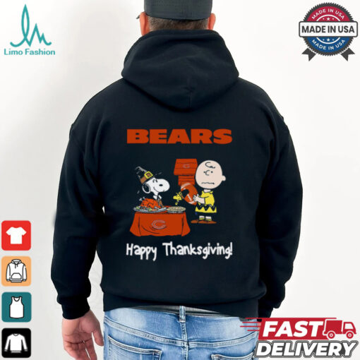 Peanuts Chicago Bears Football Happy Thanksgiving T Shirt