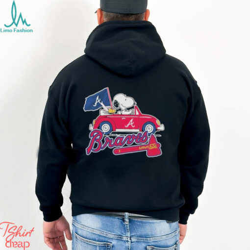 Peanuts Snoopy And Woodstock X Atlanta Braves October Driving Car Shirt