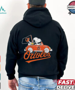 Peanuts Snoopy And Woodstock X Baltimore Orioles October Driving Car Shirt