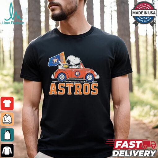 Peanuts Snoopy And Woodstock X Houston Astros October Driving Car Shirt