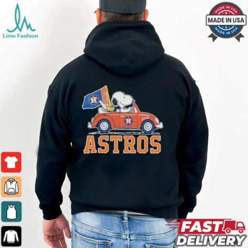 Peanuts Snoopy And Woodstock X Houston Astros October Driving Car Shirt