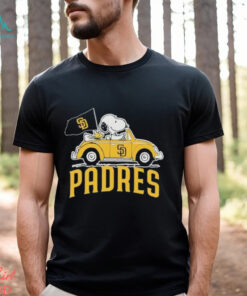Peanuts Snoopy And Woodstock X San Diego Padres October Driving Car Shirt