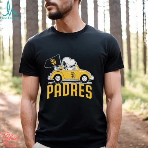 Peanuts Snoopy And Woodstock X San Diego Padres October Driving Car Shirt