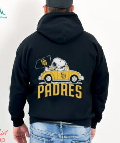 Peanuts Snoopy And Woodstock X San Diego Padres October Driving Car Shirt