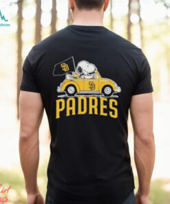 Peanuts Snoopy And Woodstock X San Diego Padres October Driving Car Shirt