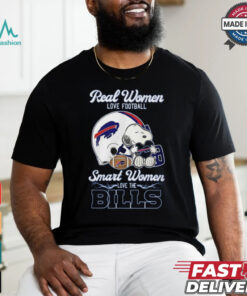 Peanuts Snoopy Real Women Love Football Smart Women Love The Buffalo Bills Shirt