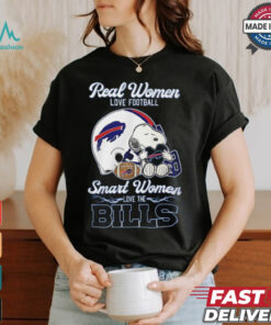 Peanuts Snoopy Real Women Love Football Smart Women Love The Buffalo Bills Shirt