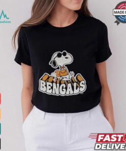 Peanuts Snoopy x NFL Cincinnati Bengals Oversized Crewneck Shirt