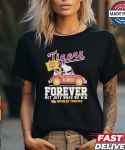 Peanuts X LSU Tigers Forever Not Just When We Win Geaux Tigers Shirt