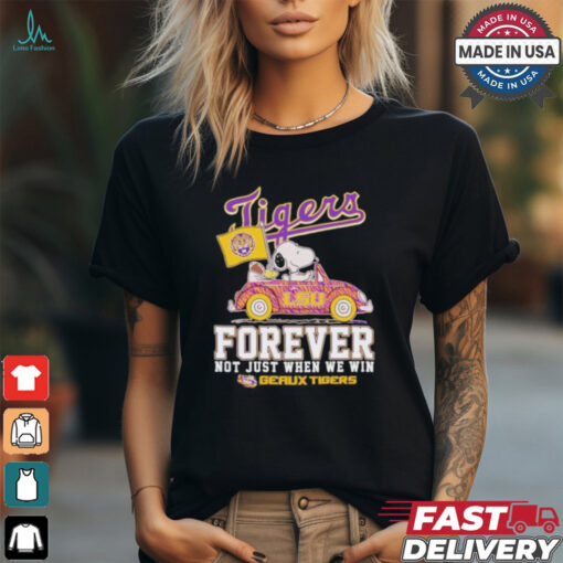 Peanuts X LSU Tigers Forever Not Just When We Win Geaux Tigers Shirt