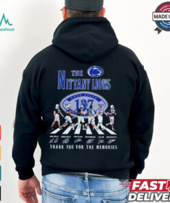 Penn State Nittany Lions 137th Anniversary 1887 2024 Abbey Road thank you for the memories shirt