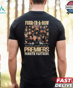 Penrith Panthers 4 In A Row 2024 National Rugby League Premiers Penrith Panthers T shirt