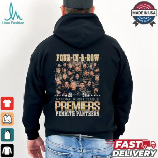 Penrith Panthers 4 In A Row 2024 National Rugby League Premiers Penrith Panthers T shirt
