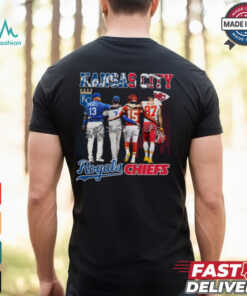 Perez Witt Jr., Mahomes, Kelce Royals Chiefs Tee shirt