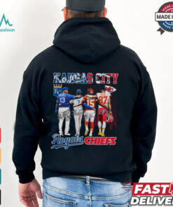 Perez Witt Jr., Mahomes, Kelce Royals Chiefs Tee shirt