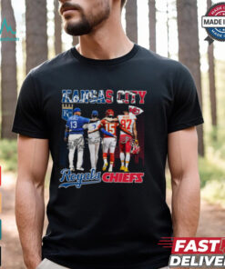 Perez Witt Jr., Mahomes, Kelce Royals Chiefs Tee shirt