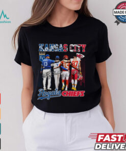 Perez Witt Jr., Mahomes, Kelce Royals Chiefs Tee shirt