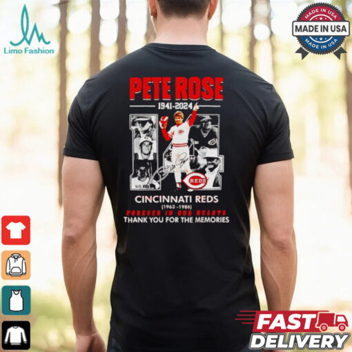 Pete Rose 1941 2024 Cincinnati Reds forever in our hearts shirt