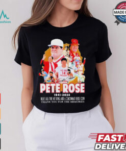 Pete Rose 1941 2024 MLB’s All Time Hit King And A Cincinnati Reds Icon Thank You For The Memories T Shirt