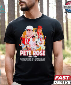 Pete Rose 1941 2024 MLB’s All Time Hit King And A Cincinnati Reds Icon Thank You For The Memories T Shirt