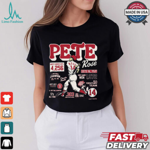 Pete Rose Career Stats Shirt