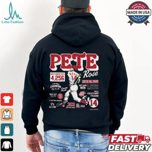 Pete Rose Career Stats Shirt