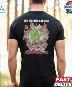 Pete Rose The Big Red Machine Cincinnati Reds 2024 Caricature Cartoon Shirt