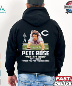 Pete Rose The Hit King 1941 2024 Thank You For The Memories Signature Shirt