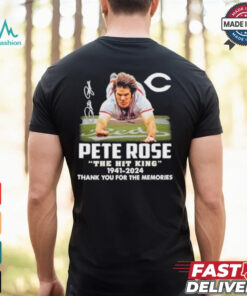 Pete Rose The Hit King 1941 2024 Thank You For The Memories Signature Shirt