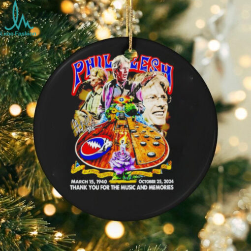 Phil Lesh March 15 1940 October 25, 2024 signature thank you for the music and memories shirt