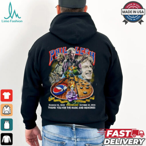 Phil Lesh March 15, 1940 – October 25, 2024 Thank You For The Music And Memories T Shirt