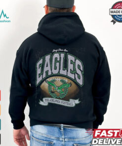 Philadelphia Eagles Stoney Clover Lane x ’47 Black Glitter Rocker Retro Tubular T Shirt