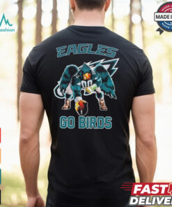 Philadelphia Eagles go birds football mascot shirt
