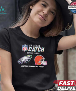 Philadelphia Eagles vs Cleveland Browns October 14, 2024 NFL Crucial Catch t shirt