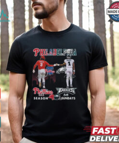 Philadelphia Phillies All Season Philadelphia Eagles On Sundays 2024 T shirt
