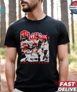 Philadelphia Phillies Red October starting line up shirt