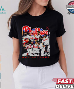 Philadelphia Phillies Red October starting line up shirt