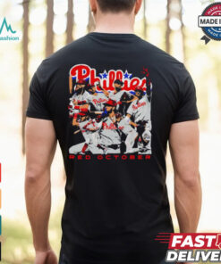 Philadelphia Phillies Red October starting line up shirt