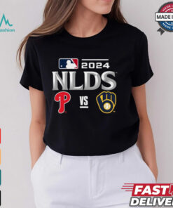 Philadelphia Phillies vs Milwaukee Brewers 2024 MLB NLDS Matchup Set Logo T Shirt