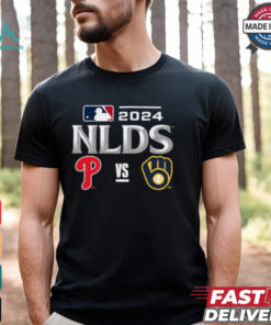 Philadelphia Phillies vs Milwaukee Brewers 2024 MLB NLDS Matchup Set Logo T Shirt